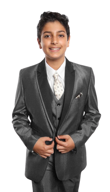 Tazzio Boys Suit B379-03-GRY