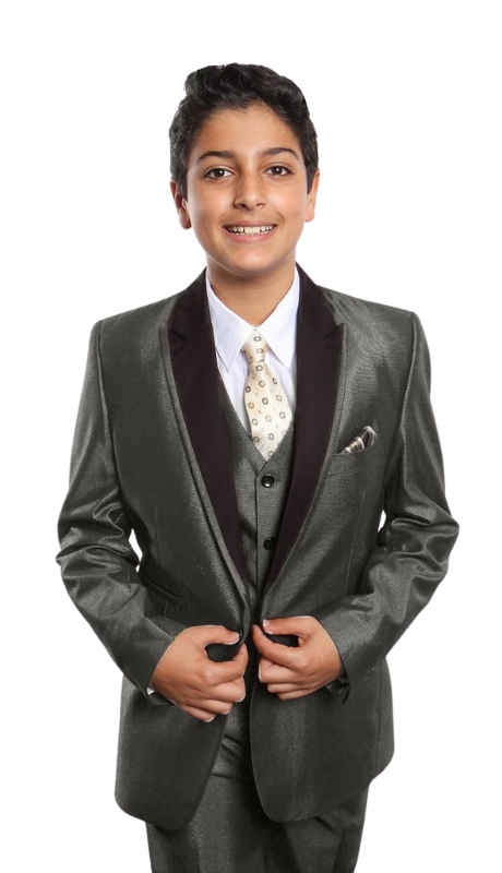 Tazzio Boys Suit B379-04-TAUPE