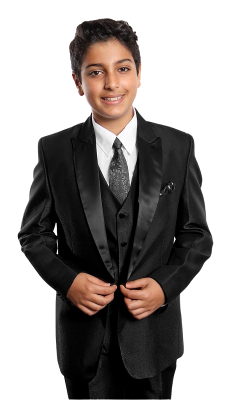 Tazzio Boys Suit B380-01-BLK