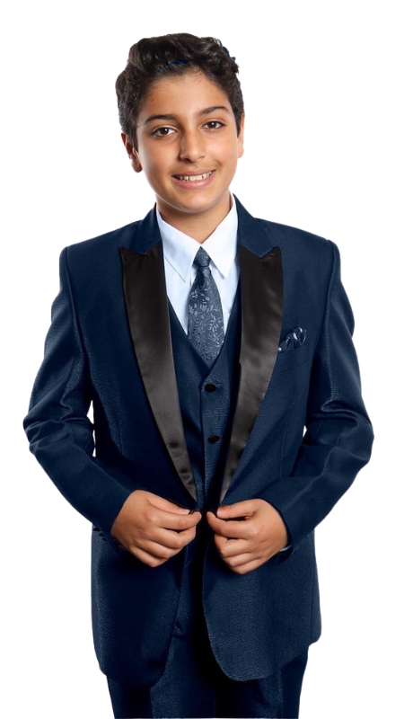Tazzio Boys Suit B380-02-NAVY