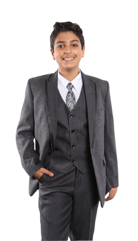 Tazzio Boys Suit B381-01-BLK