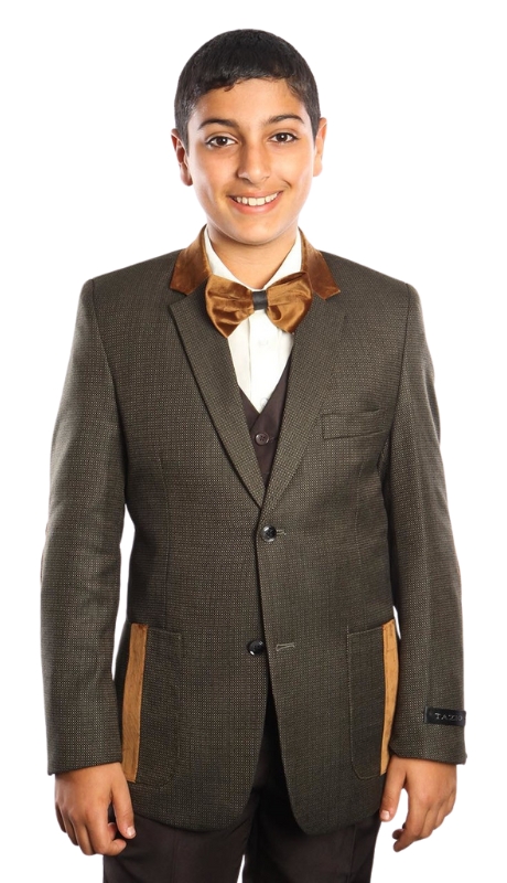 Tazzio Boys Suit B384-02-GRN-MOCA