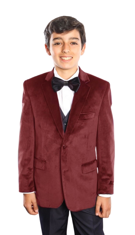 Tazzio Boys Suit B386-03-BURG