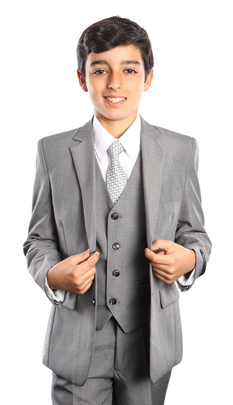 Tazzio Boys Suit B388-01-GRY
