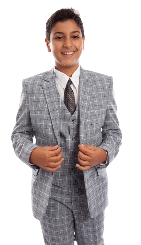 Tazzio Boys Suit B389-01-GRY