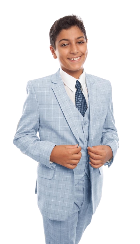 Tazzio Boys Suit B389-02-SKY-BLUE