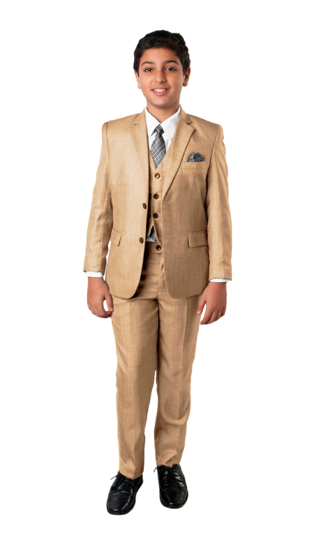 Tazzio Boys Suit B394-07-WHEAT
