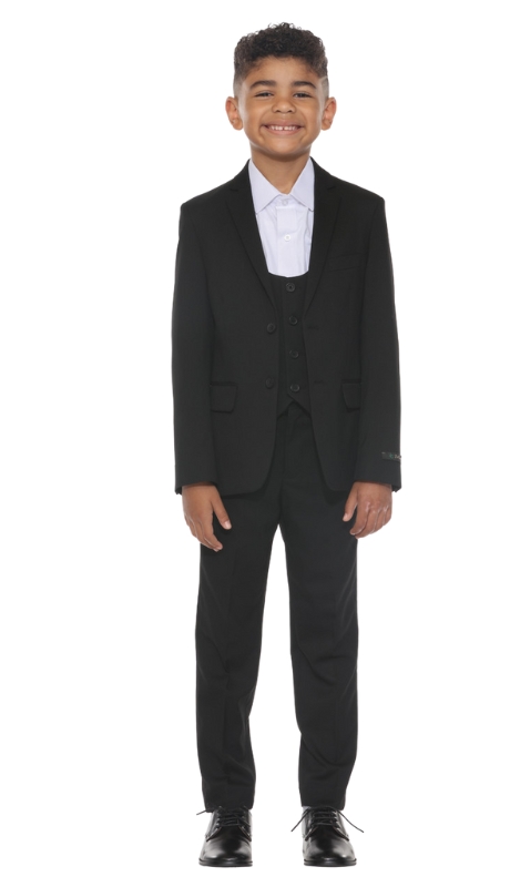 PERRY ELLIS Boys Suit BJ346-01-BLACK