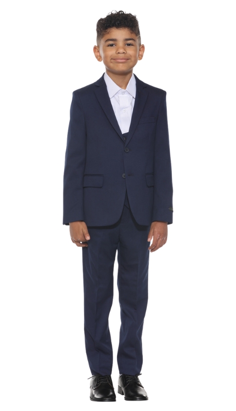 PERRY ELLIS Boys Suit BJ346-02-NAVY