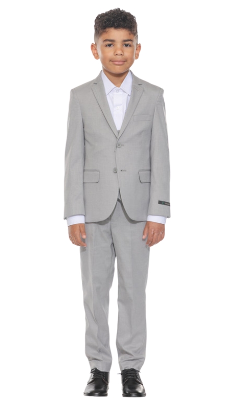 PERRY ELLIS Boys Suit BJ346-04-GREY