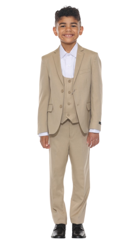 PERRY ELLIS Boys Suit BJ346-05-TAN