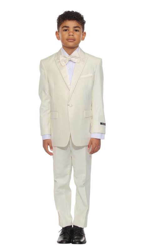 Tazzio Boys Suit BT187-07-LVORY