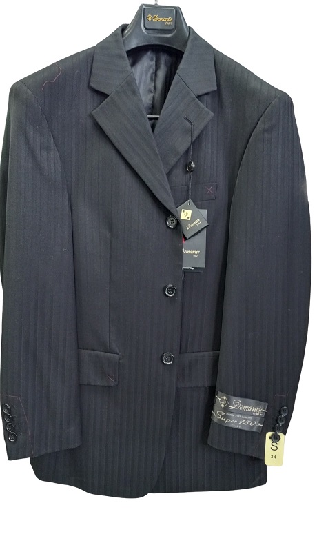 Demantie Mens Suit M063-01-BLK