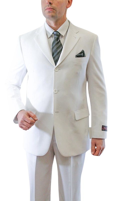 Tazzio Mens Suit M069-06-WHT