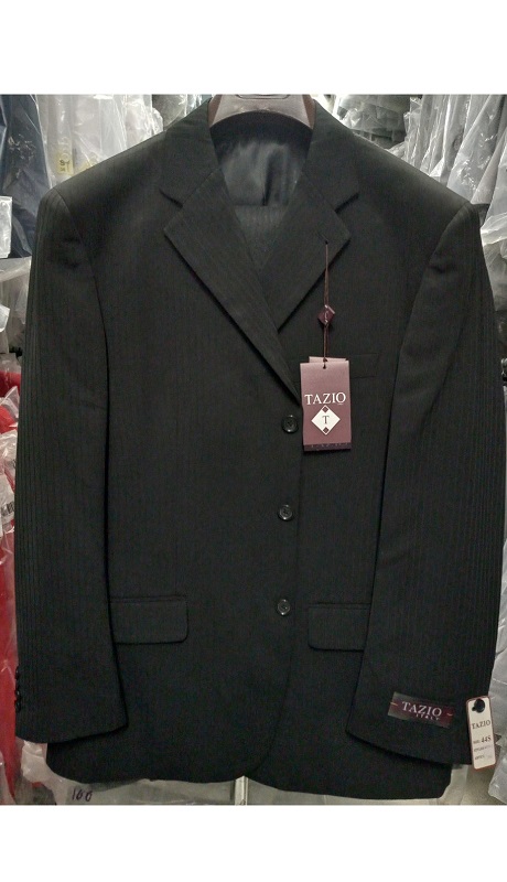 Tazzio Mens Suit M079-01-BLK