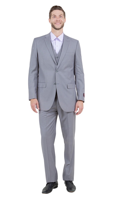 Demantie Mens Suit M120-06-LT-GRY