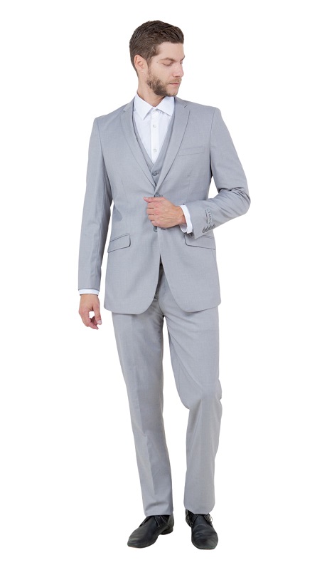 Tazzio Mens Suit M154S-05-LT-GRY