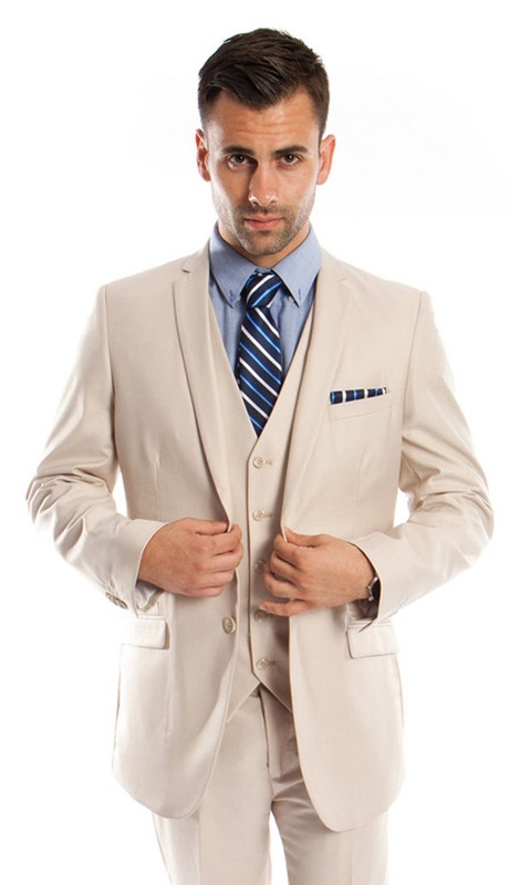 Tazzio Mens Suit M154S-07-TAN
