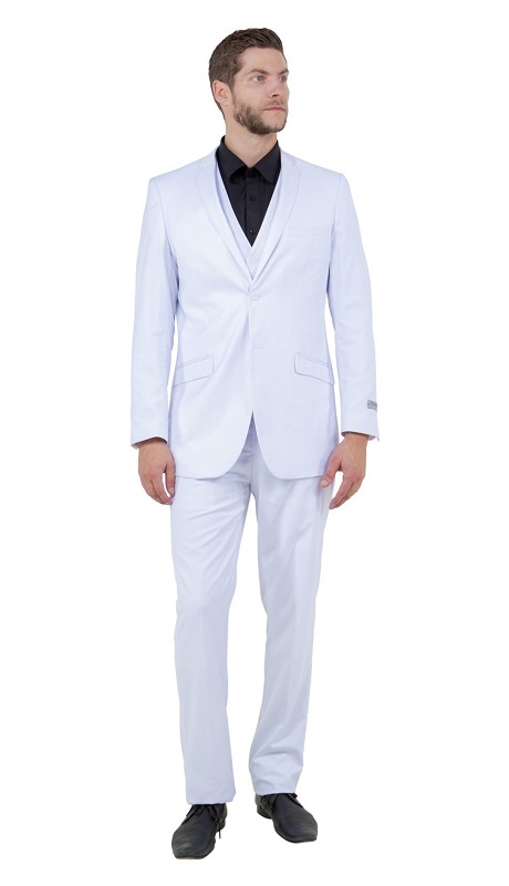Tazzio Mens Suit M154S-08-WHT