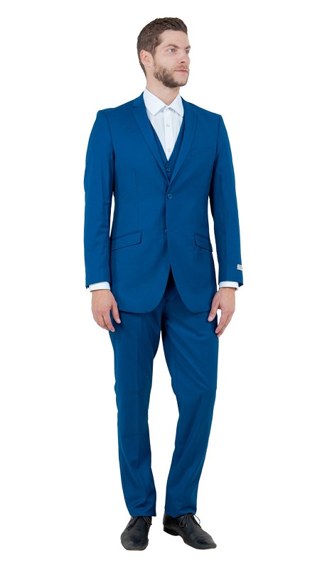 Tazzio Mens Suit M154S-10-BLUE