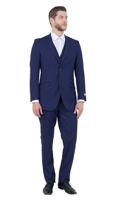Tazzio Mens Suit M154S-11-NAVY-BLUE