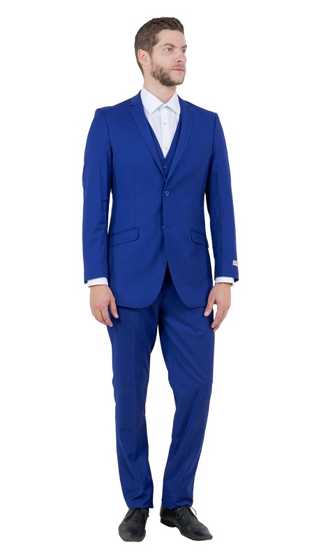 Tazzio Mens Suit M154S-12-ROY-BLUE