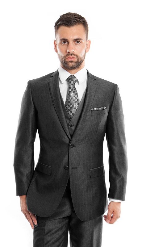 Tazzio Mens Suit M157S-01-BLK