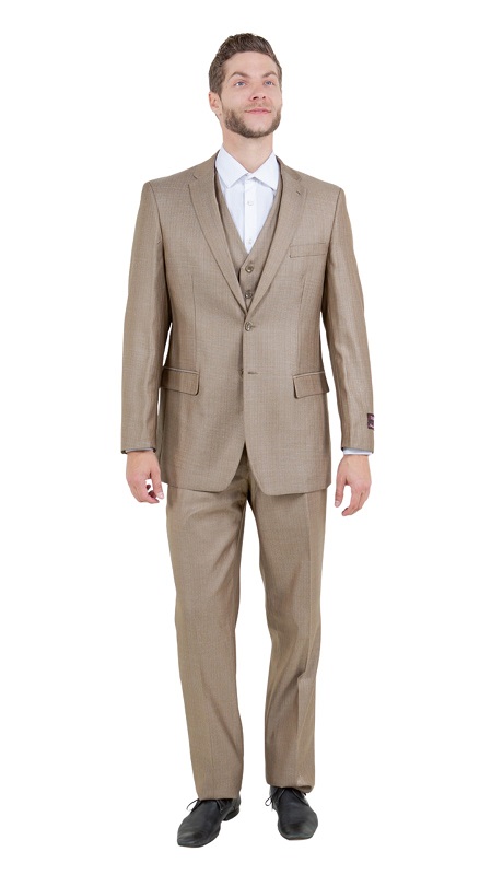 Tazzio Mens Suit M158-09-DARK-TAN
