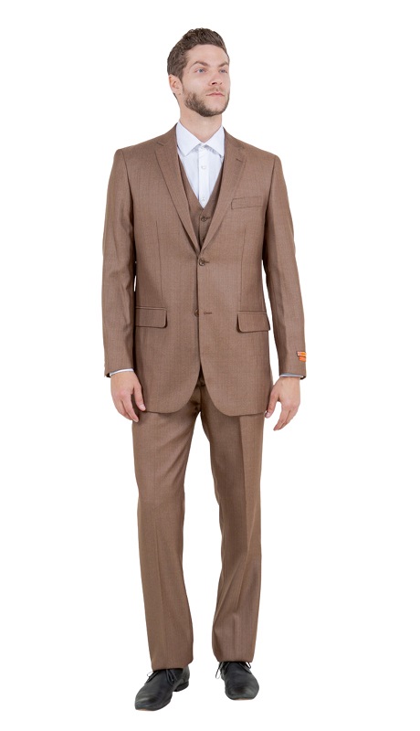 Tazzio Mens Suit M158-10-TOAST