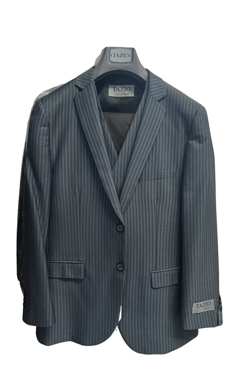 Tazzio Mens Suit -M161S-01-GREY