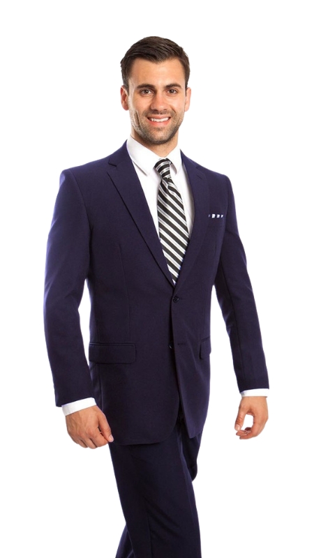 Tazzio Mens Suit-M167S-03-Navy