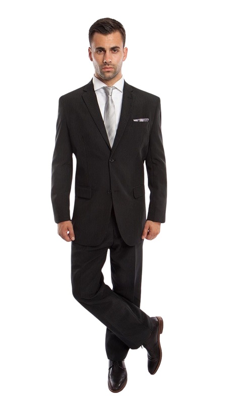 Vitto Mens Suit-M170-01-BLK-GRY