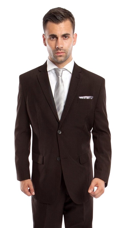 Vitto Mens Suit-M170-04-Brown-Light Brown