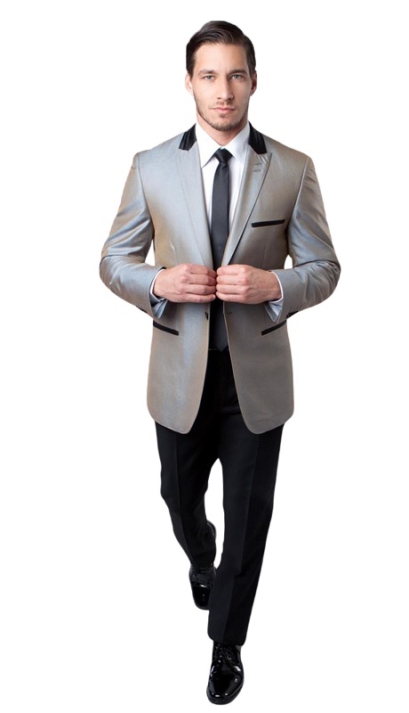 Tazzio Mens Suit M174S-01-GRY