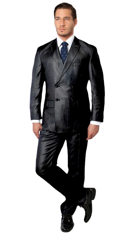Tazzio Mens Suit M178S-01-Black
