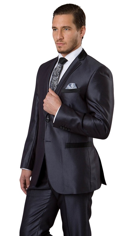 TAZZIO Mens Suit-M201S-02-NAVY