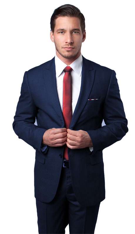 Tazzio Mens Suit-M206S-02-Navy