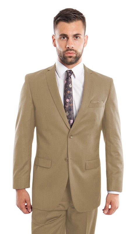 Tazzio Mens Suit M208S-07-LIGHT-BEIGE