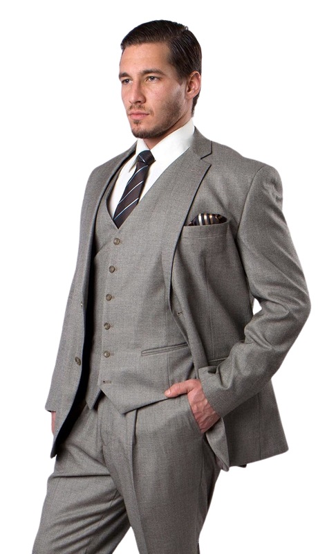 Demantie Mens Suit M210-02-EARTH TAUPE