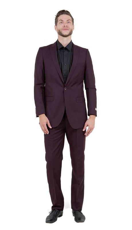 Tazzio Mens Suit M211S-10-BURG