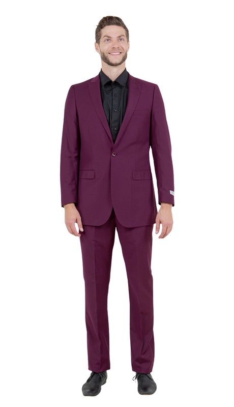 Tazzio Mens Suit M211S-05-PLUM