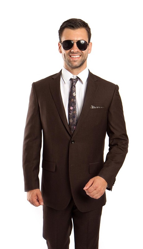 Demantie Mens Suit M215-04-BROWN