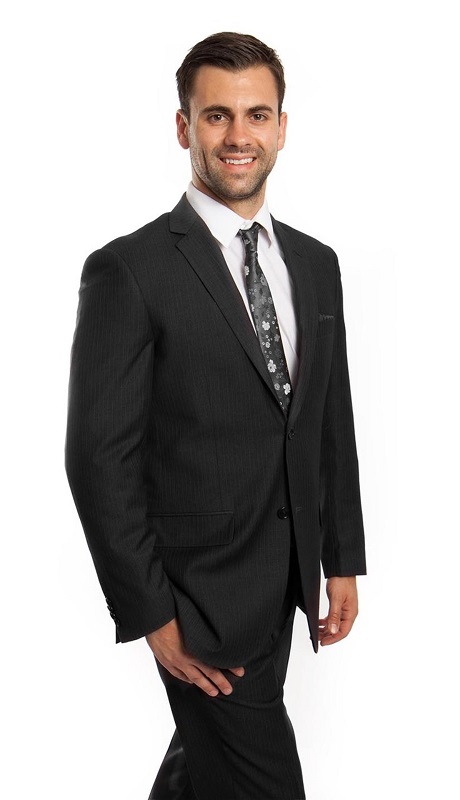Demantie Mens Suit M215-06-DARK GREY