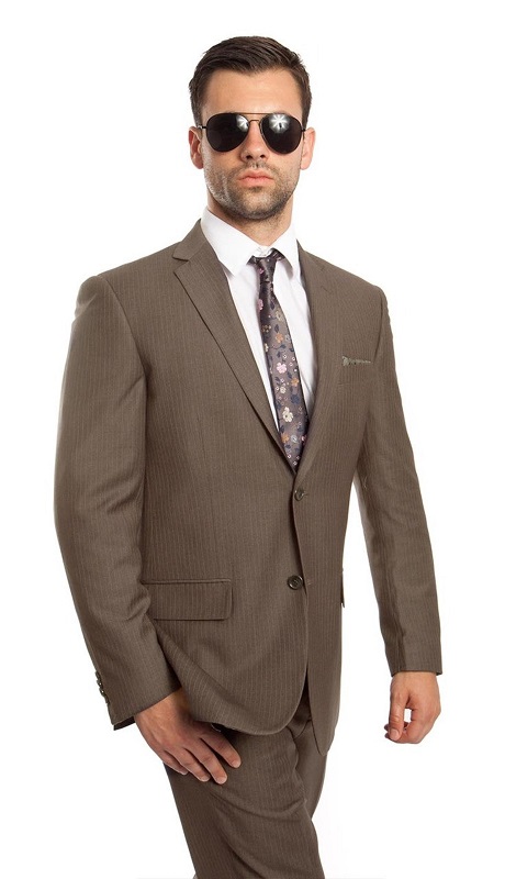 Demantie Mens Suit M215-07-LIGHT OLIVE