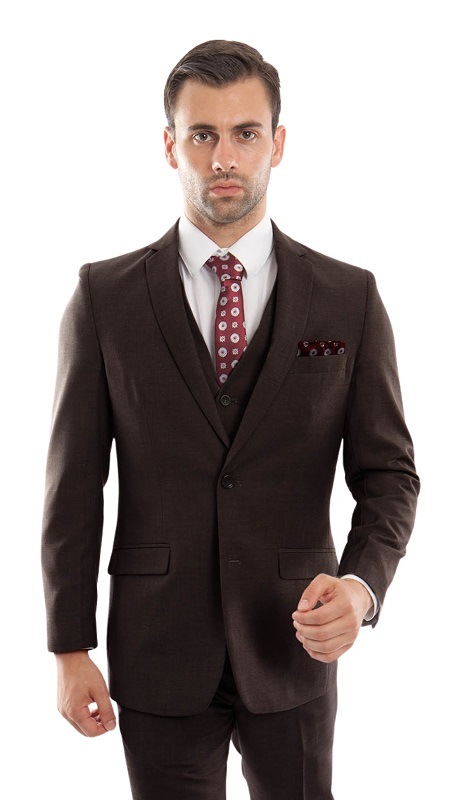 Tazzio Mens Suit M217-03-CHARCOAL  