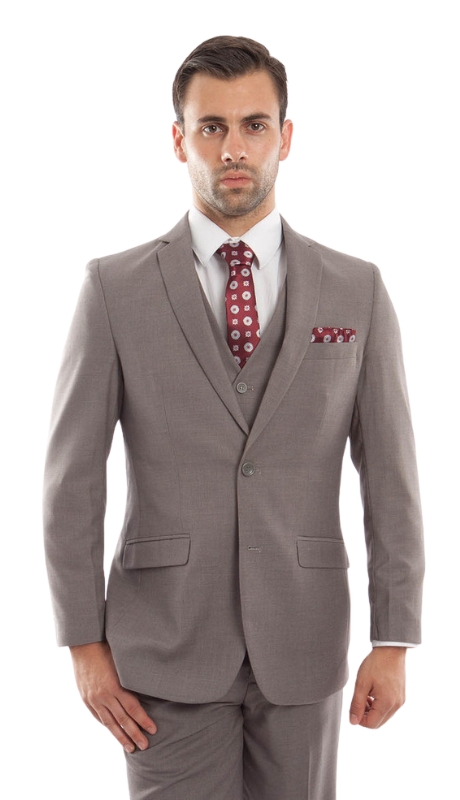 Tazzio Mens Suit M217-04-TAN
