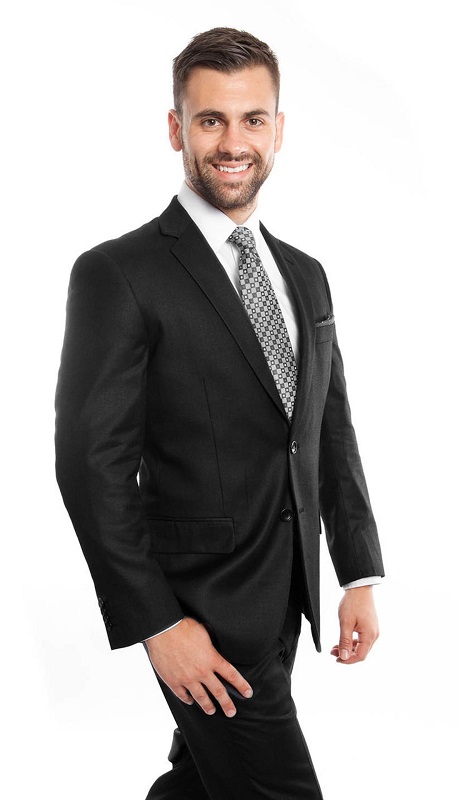 Demantie Mens Suit M223-01-Charcoal Grey