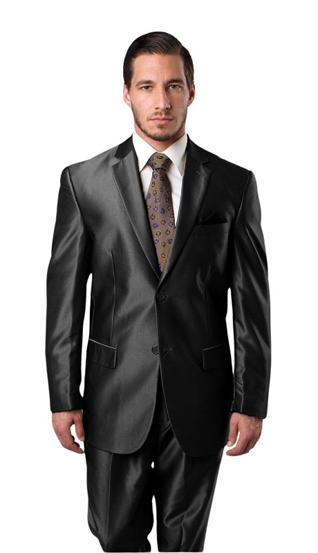 DeZilino Mens Suit M226-01-Black