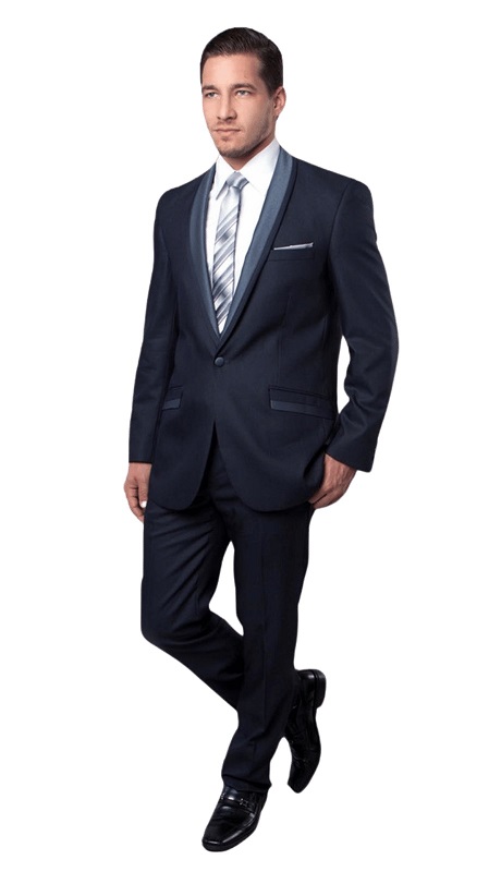 Tazzio Mens Suit M228S-02-Blue