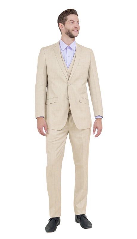Tazzio Mens Suit M250S-04-TAN